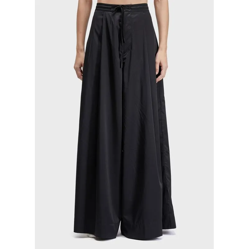 Calça parachute satin - preto - 36