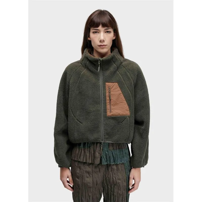 Casaco light fleece double face - verde - G