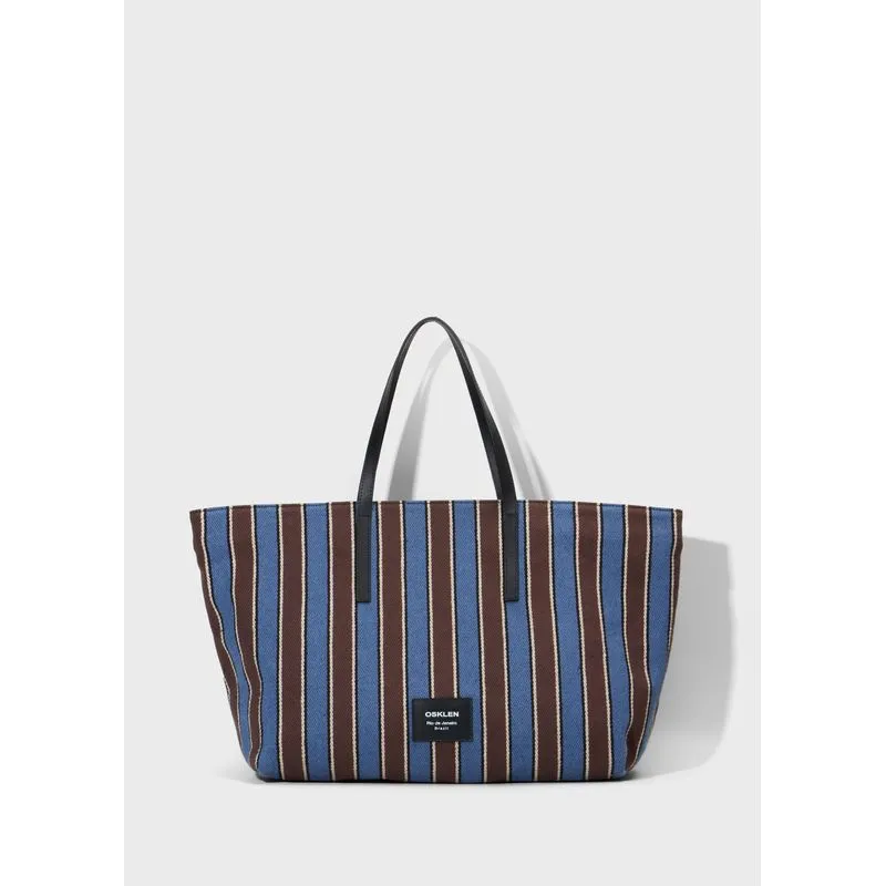 Bolsa ivy lona listras - azul - UN