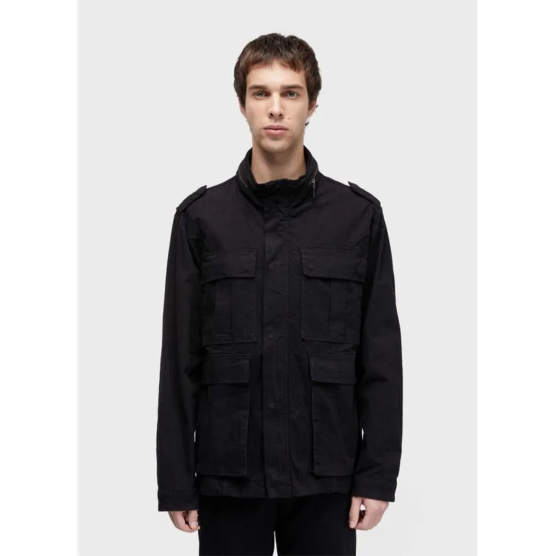 Parka ripstop cotton - preto - M