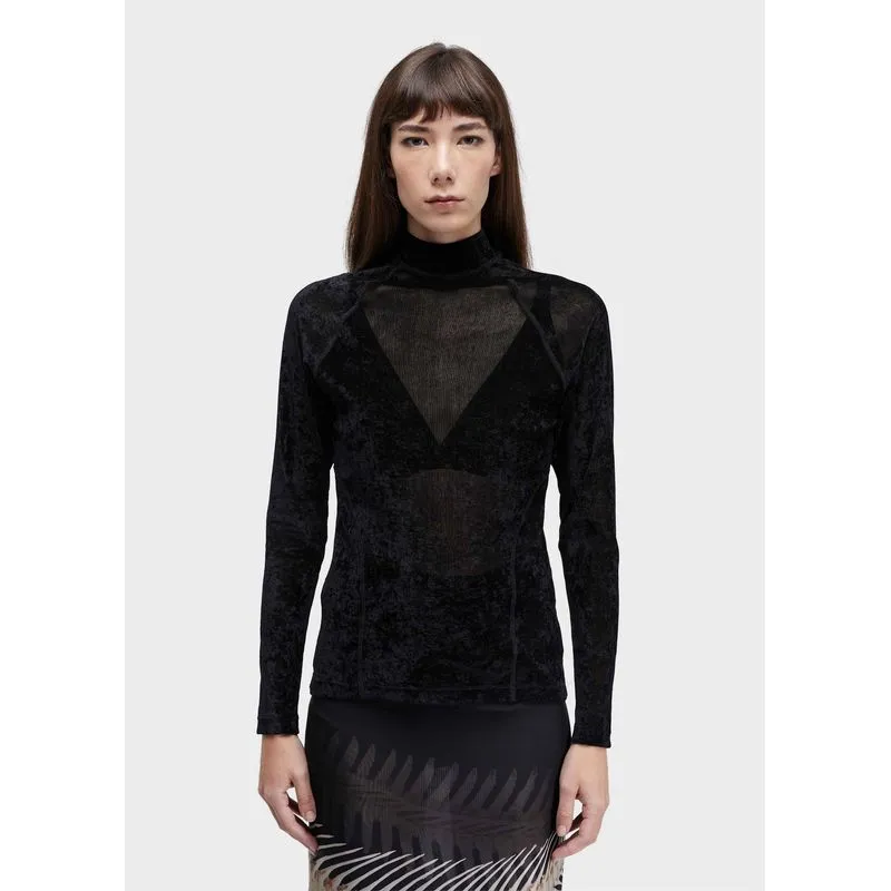 Blusa tule velvet Blusa ml tule velvet - preto - G