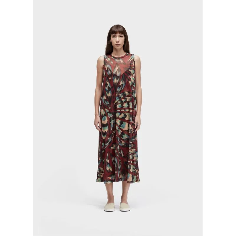 Vestido longo tule panacea - vermelho - G