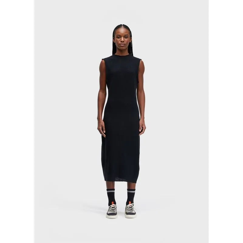Vestido midi wool - preto - M