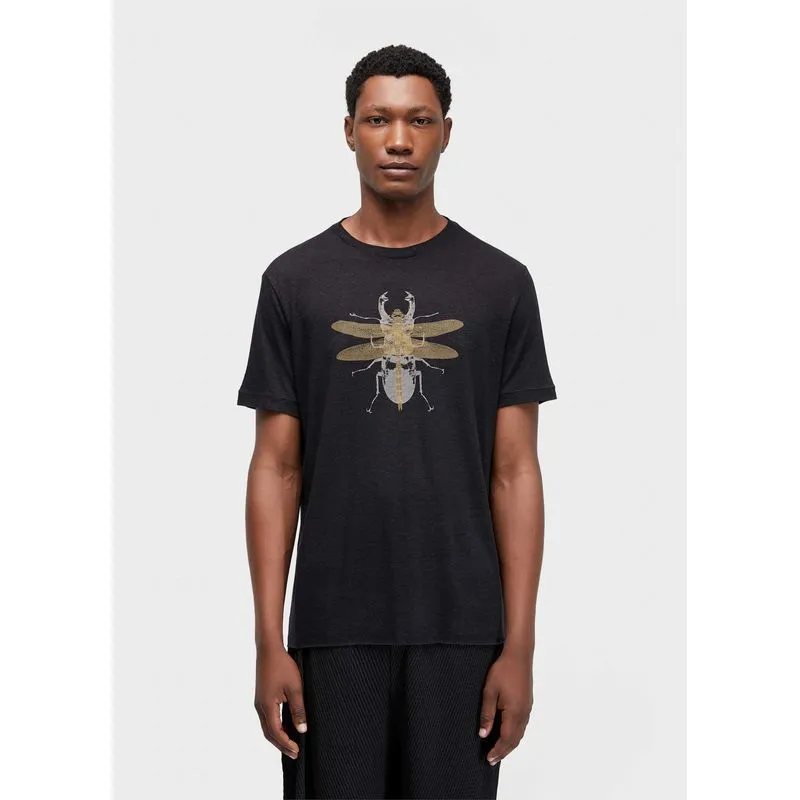 T-shirt light linen bugs mc - preto - P