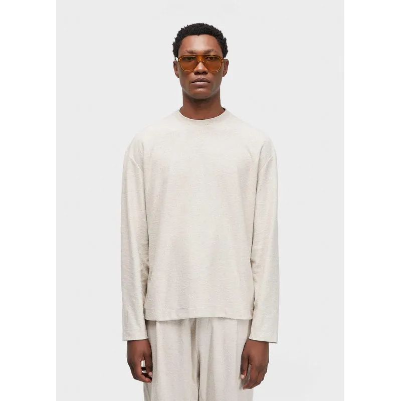 T-shirt over eco rustic yoke ml - natural - M