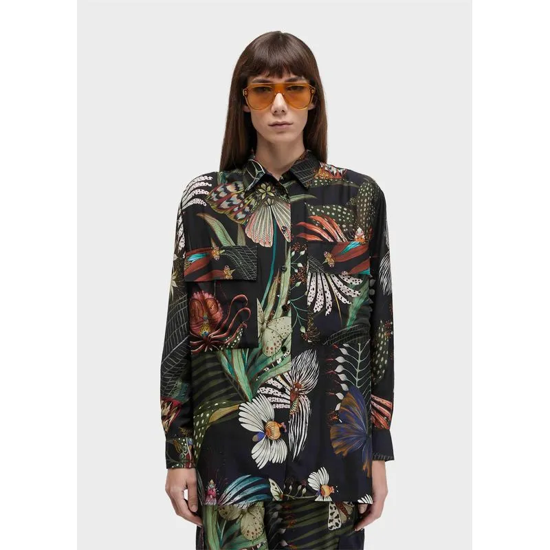 Blusa bolsos botanique Blusa ml bolsos botanique - preto - M