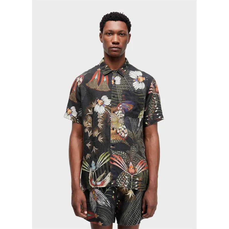 Camisa botanique mc - preto - M