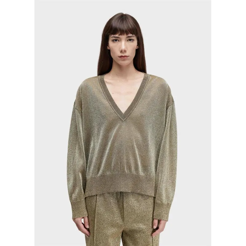Blusa tricot dourado Blusa ml tricot dourado - dourado - M