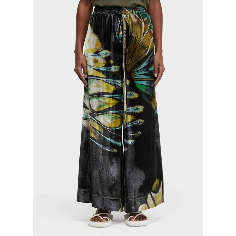 Calça veludo butterfly tex - preto - G