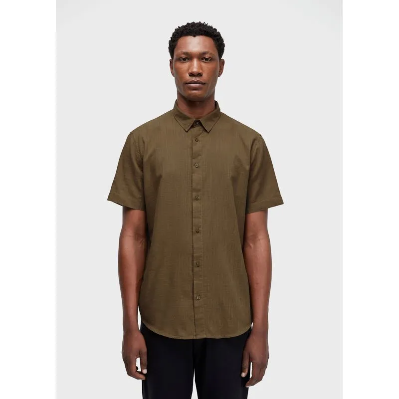 Camisa new texture color mc - marrom - GG