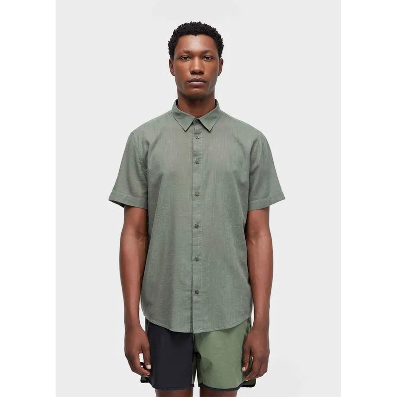 Camisa new texture color mc - verde forest - P