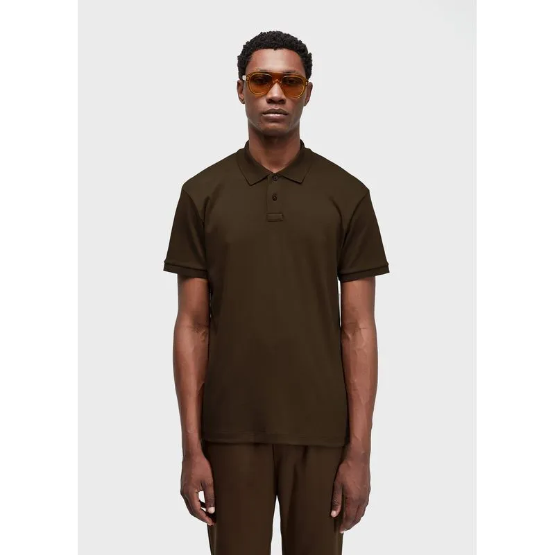 Polo supersoft - marrom - G