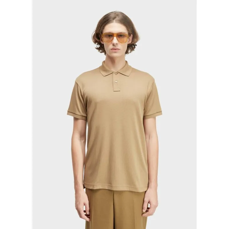 Polo supersoft - marrom - M