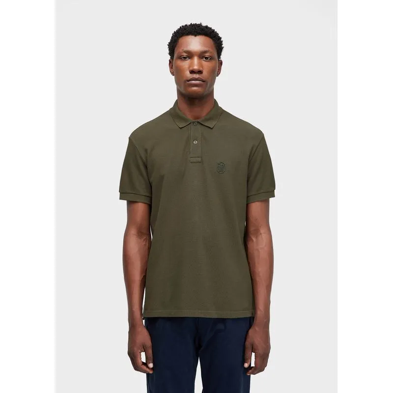 Polo brasão embossed color Polo masc brasao embossed color mc - verde forest - G
