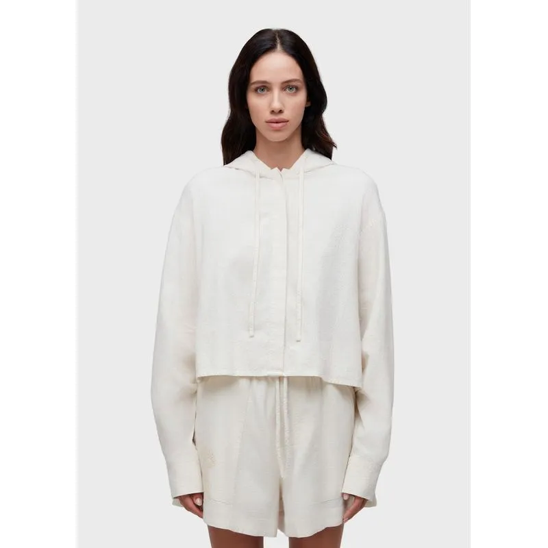 Camisa bordado concha - off white - G