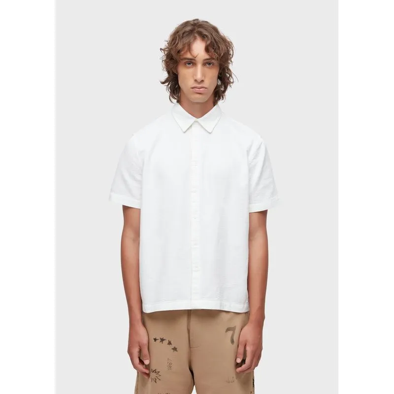 Camisa texture handmade mc - branco - GG
