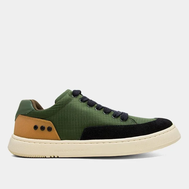 Tênis Osklen Superlight Laces Masculino - Masculino - Verde Militar+Preto