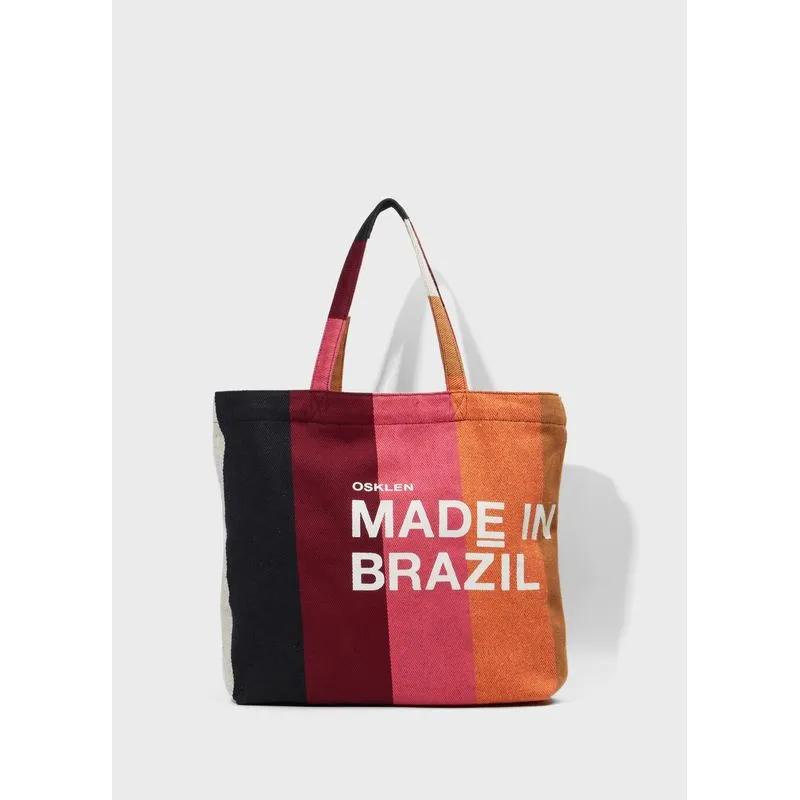 Bolsa tote stripes color - marrom - UN