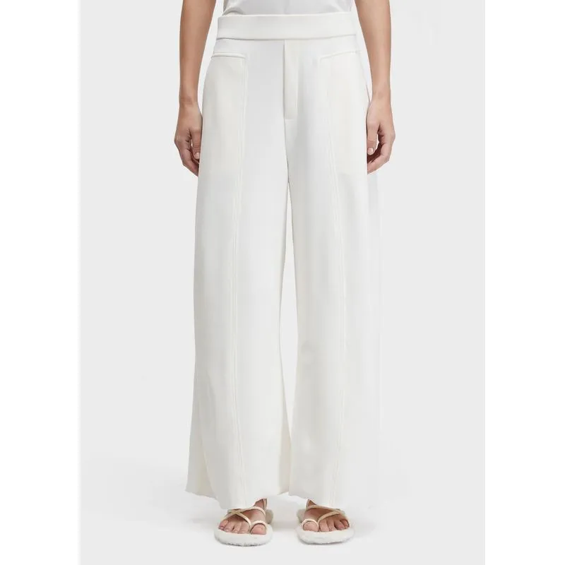 Calca recortes textura Calca fem recortes textura - off white - P