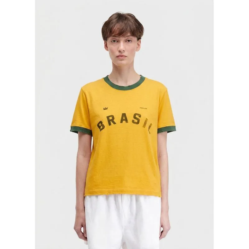 T-shirt football series T-shirt fem football series - amarelo - P