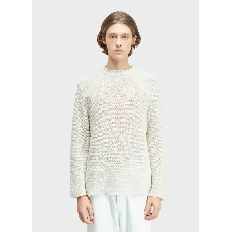 Sweater tricot juta - areia - M