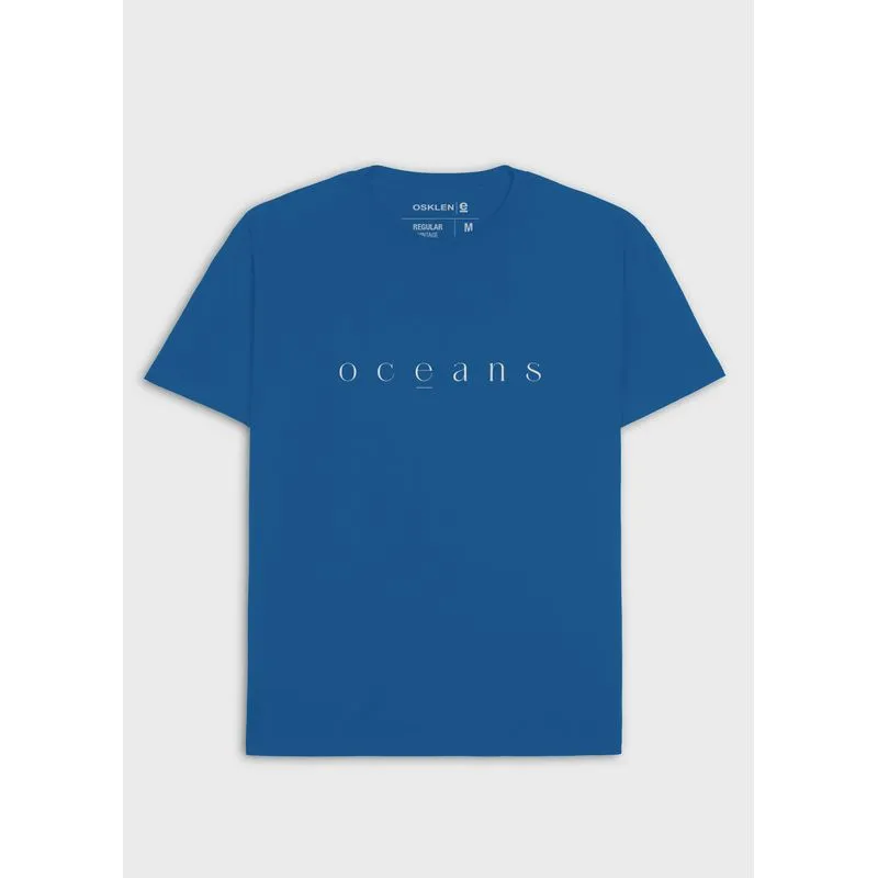 T-shirt vintage oceans mc - azul - GG