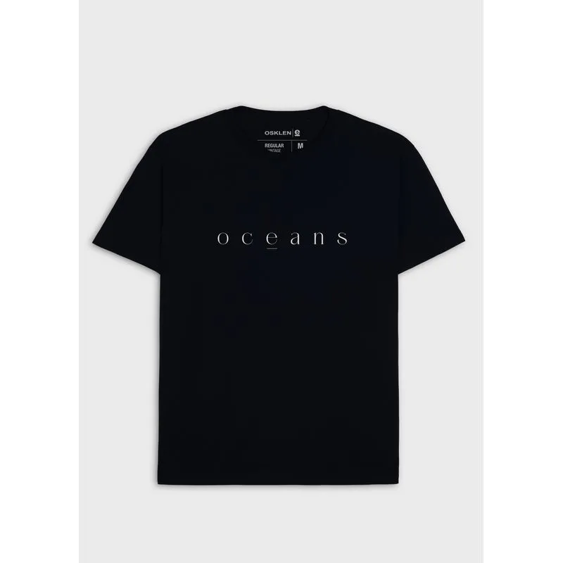 T-shirt vintage oceans mc - preto - P