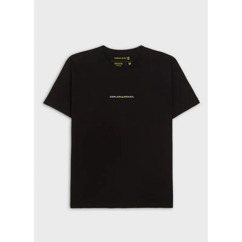 T-shirt vintage osklen brasil mc - preto - M