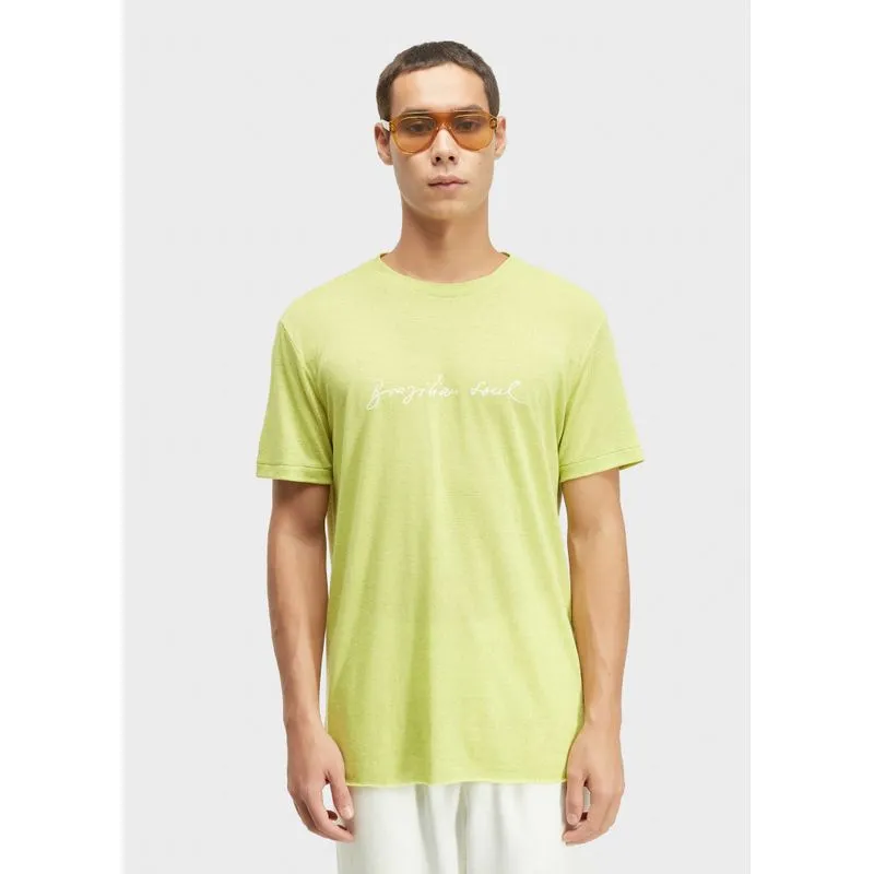 T-shirt light linen brazilian soul mc - verde neon - G