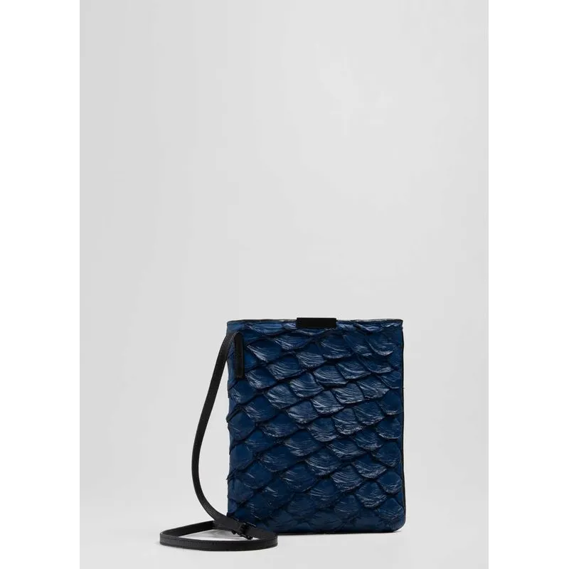 Pirarucu mini flat bag - azul - UN
