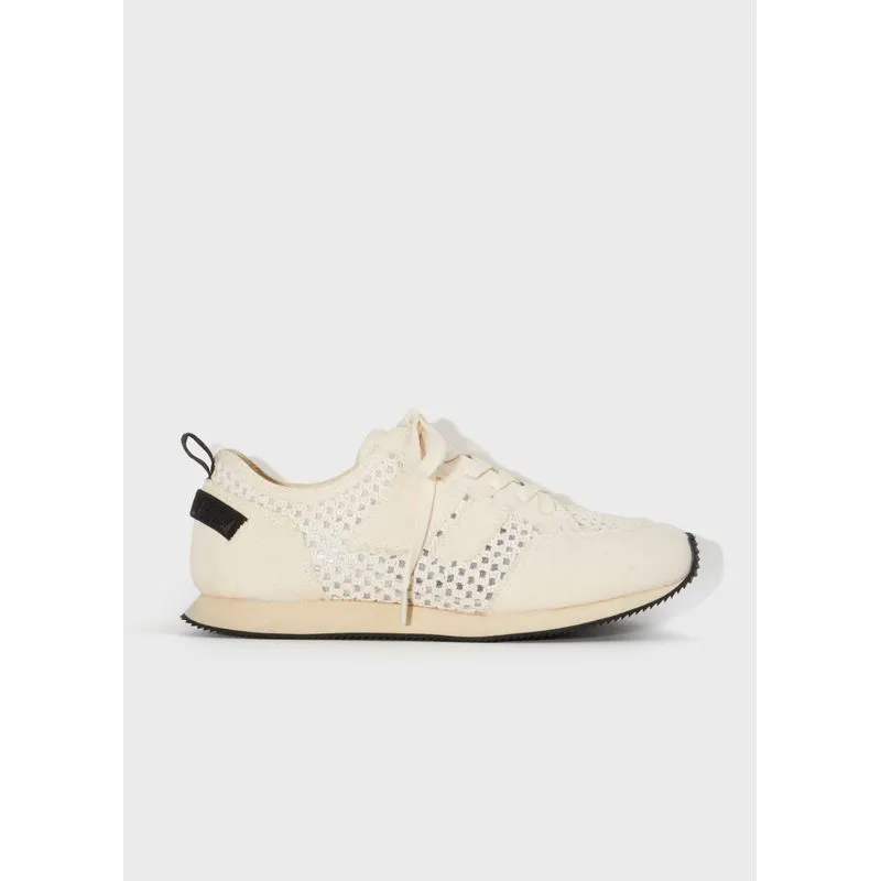 Tenis runner straps tela - natural - 38