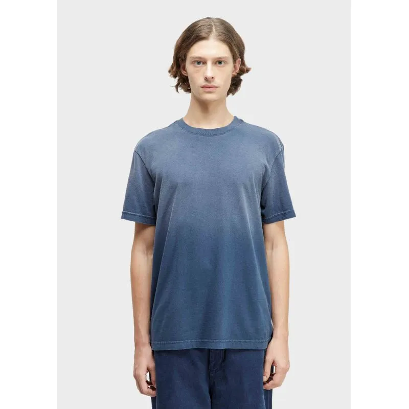 T-shirt acid dye wash mc - azul marinho - P