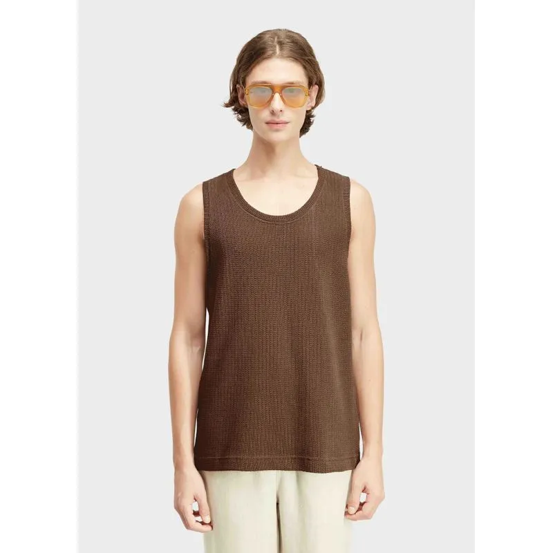 Regata rustic knit - marrom - P