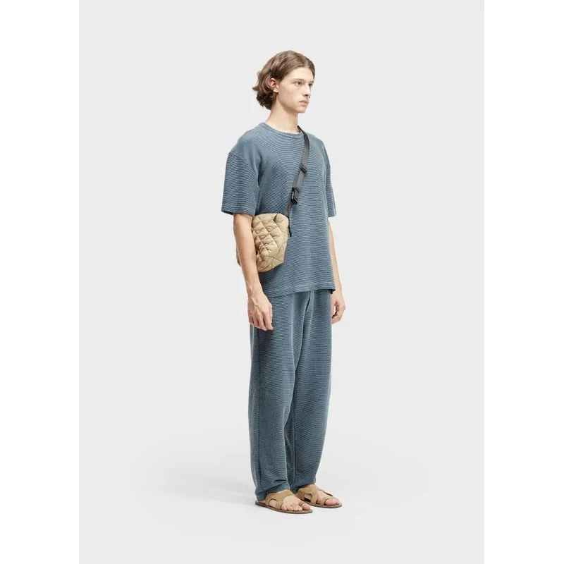 Calça canelado wrinkled washed - azul marinho - P