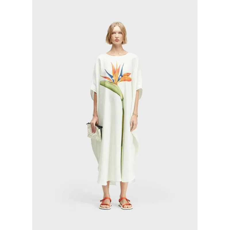 Kaftan strelitzia - off white - UN