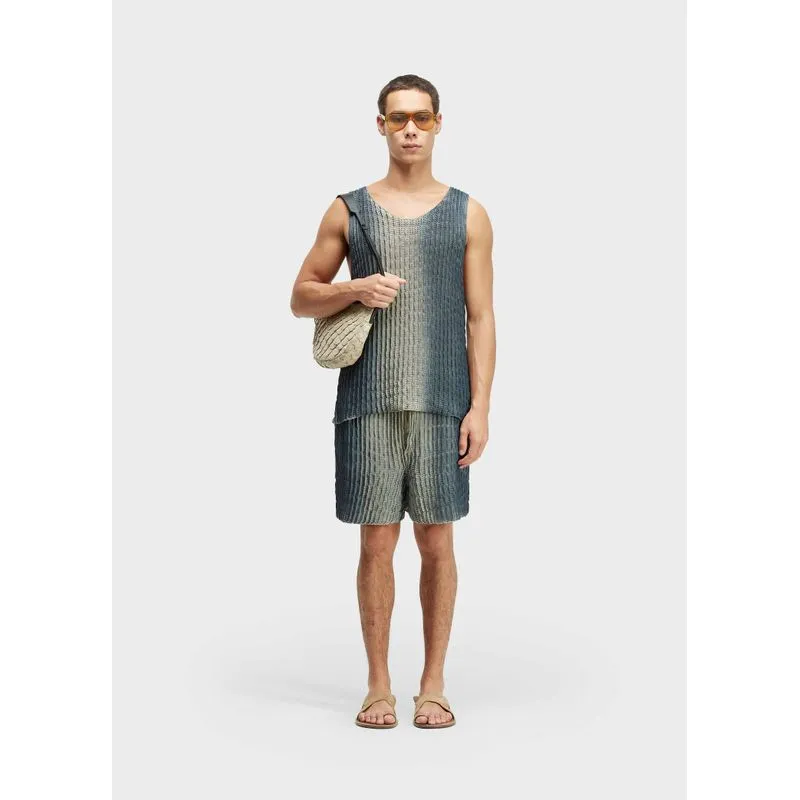 Bermuda tricot hand-crafted washed - bege - G