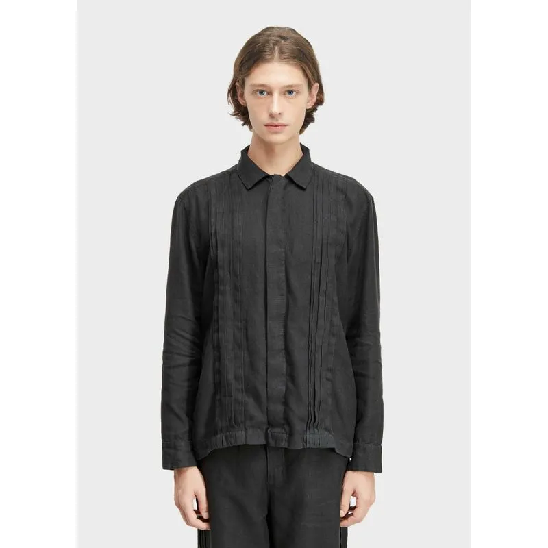 Overshirt pranchão pleats - preto - G