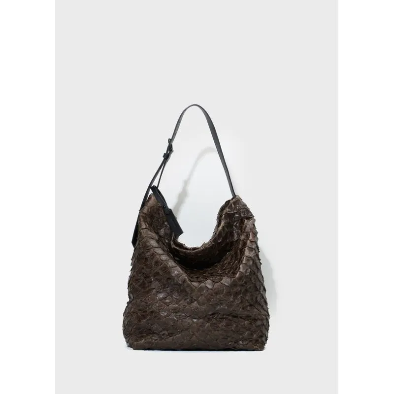 Bolsa tote pirarucu soft - bege - UN
