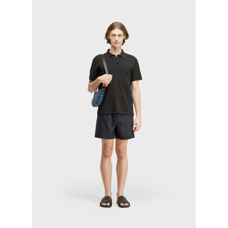 Bermuda alfaiataria knit - azul marinho - G