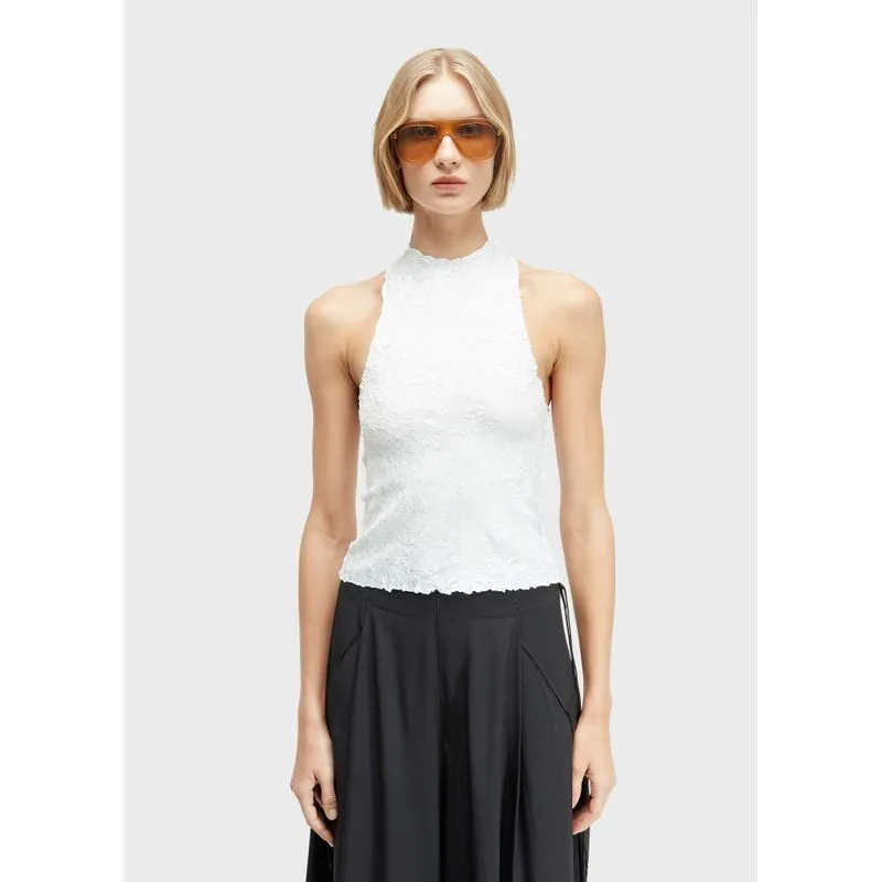 Blusa raglan plissado crunch - off white - G