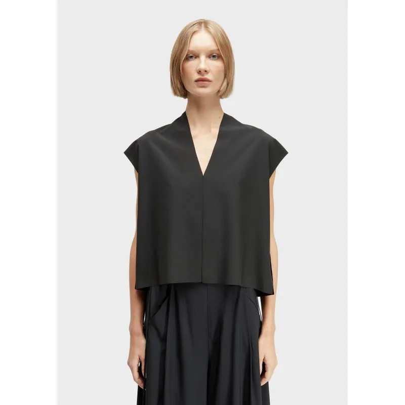 Blusa sleeveless v superlight - preto - G