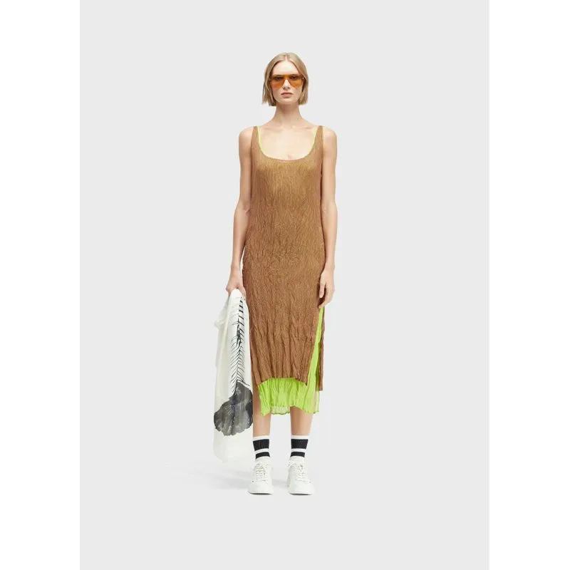 Vestido regata plisse duo - reclassificar - G