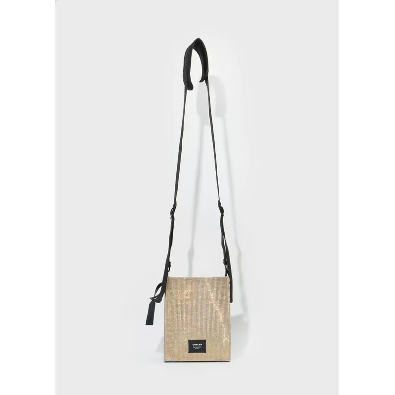 Bolsa metalic sport - dourado - UN
