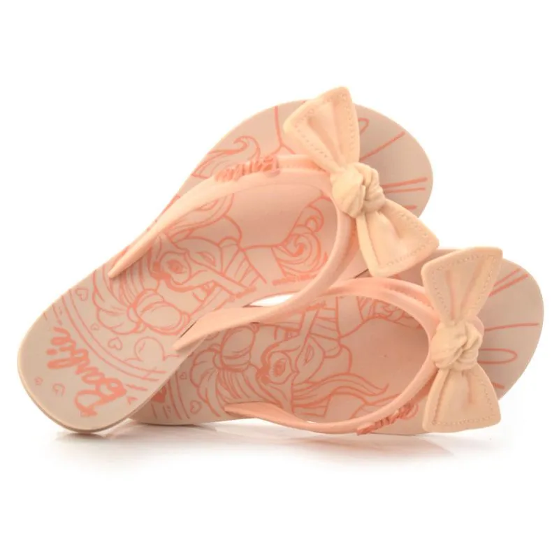 Chinelo Infantil Barbie Charme Creme 22631 0000274121081 23/24