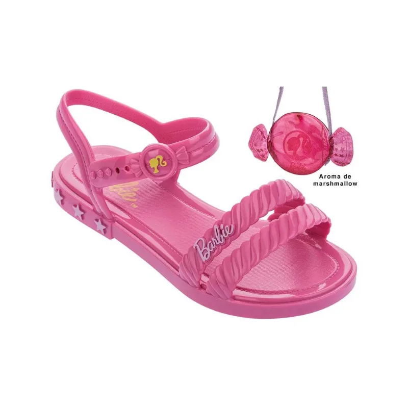 Sandália Barbie Candy Bag Inf Rosa Médio 32/33