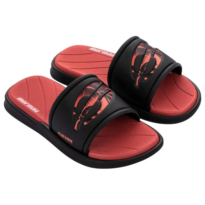 Chinelo quiver pro gaspea adulto Mormaii Preto-vermelho 42