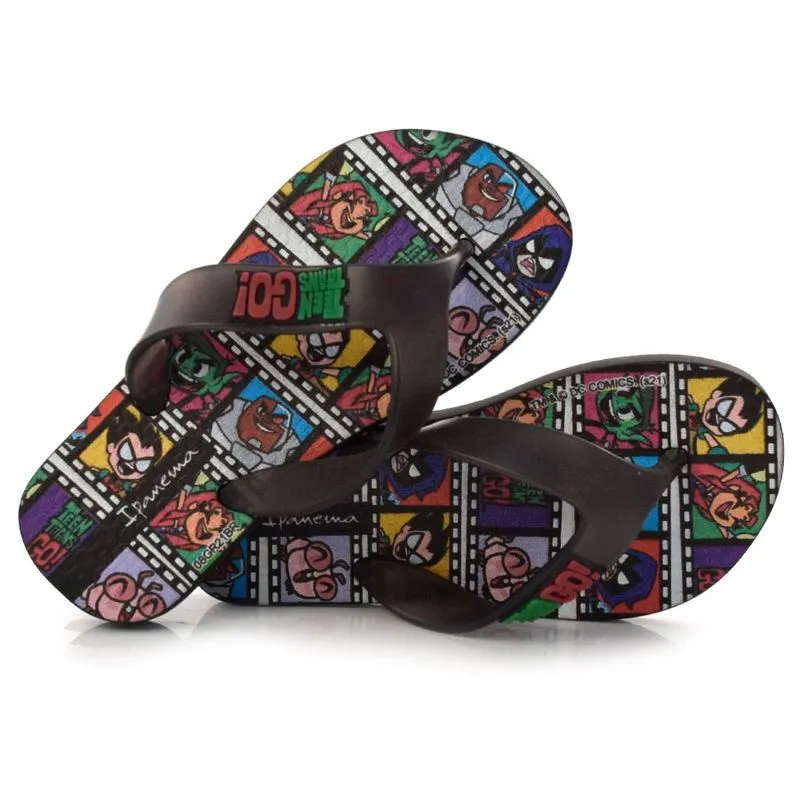 Chinelo Infantil Ipanema Teen Titans Preto 26647 35