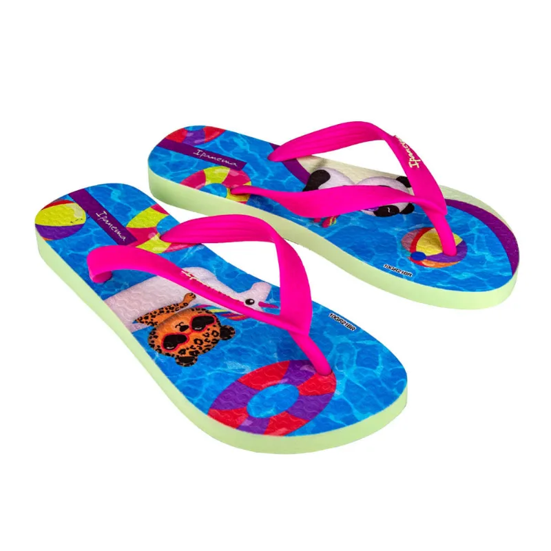 Sandália Ipanema Temas Infantil Verde/Rosa 25/26