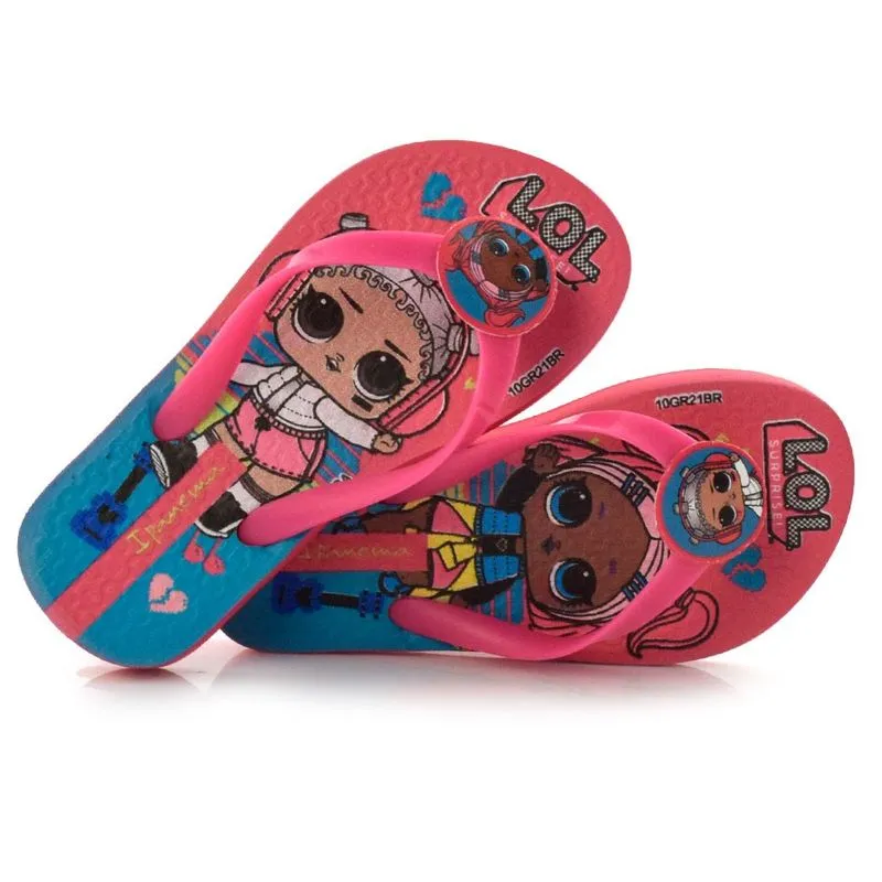 Chinelo Infantil Ipanema Lol Moments Rosa 26587 23/24