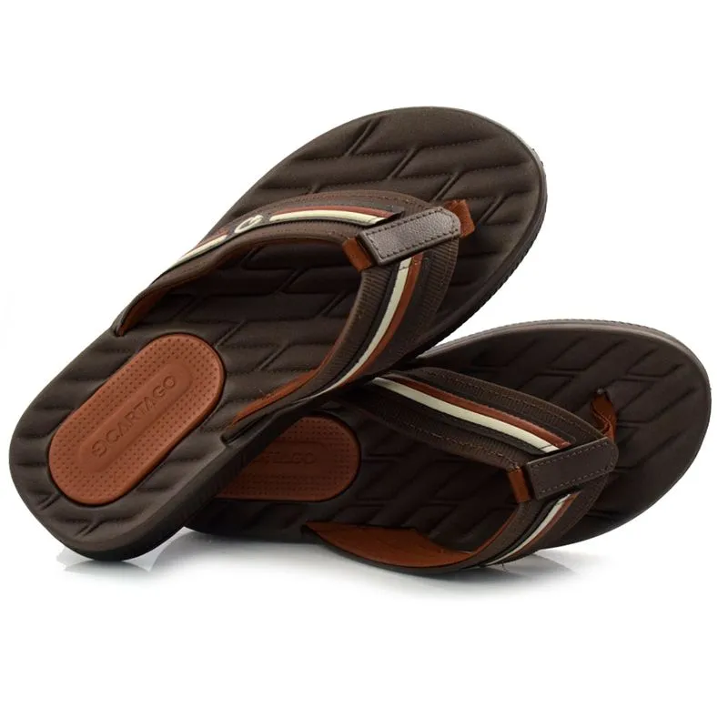 Chinelo Masculino Cartago Napoles Marrom 11404 SET/21 37/38